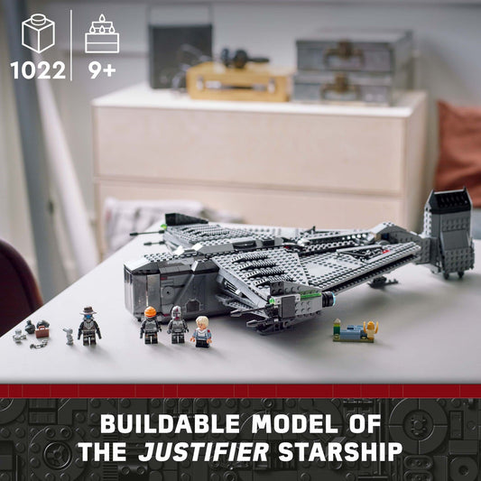 LEGO Star Wars The Justifier rear engine folds for realistic flight