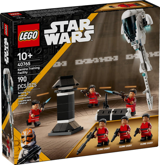 LEGO Star Wars Kamino Training Facility with Clone Cadets figures for imaginative battle play.
