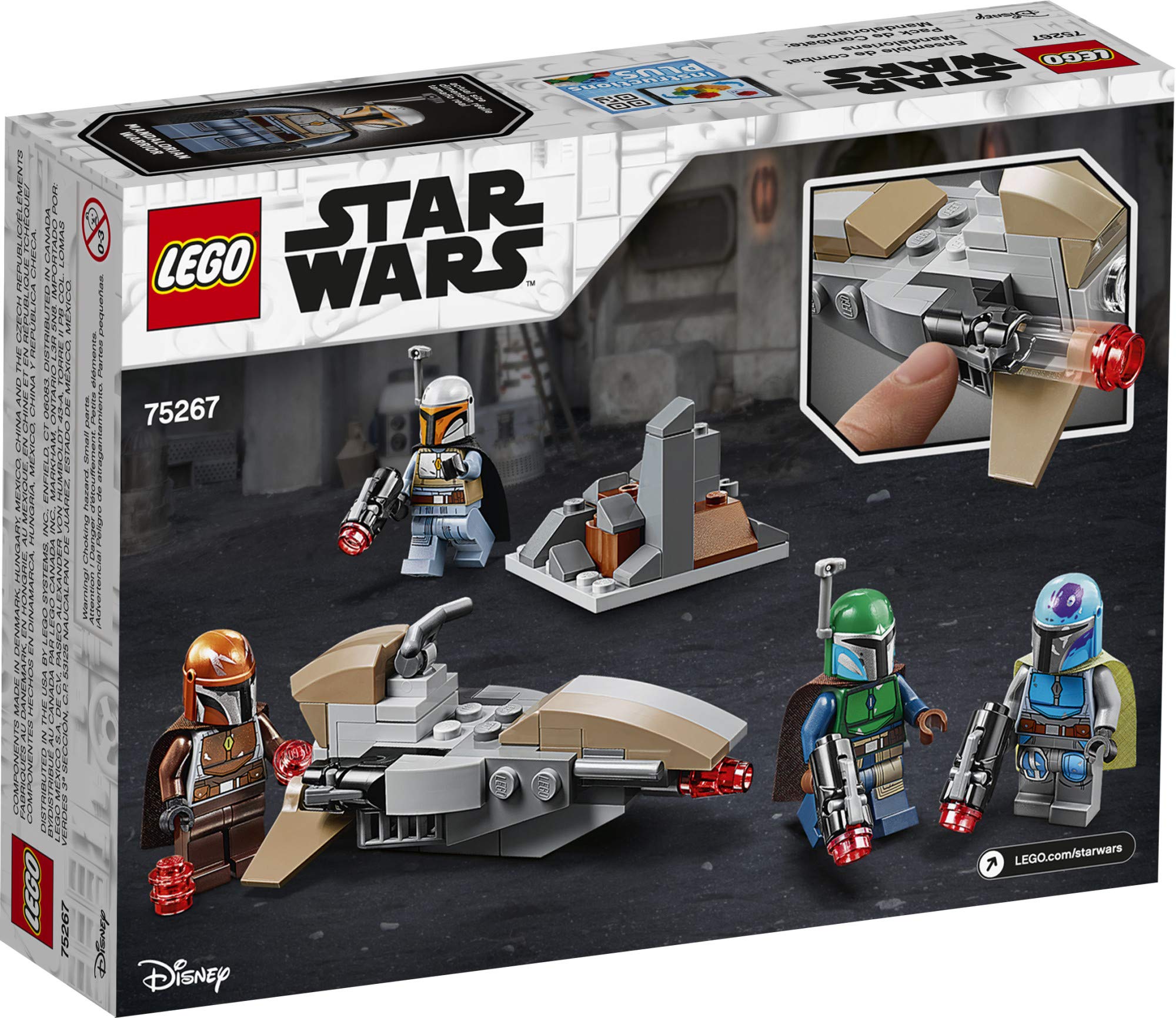 LEGO Star Wars Mandalorian building bricks inspire creative builds.