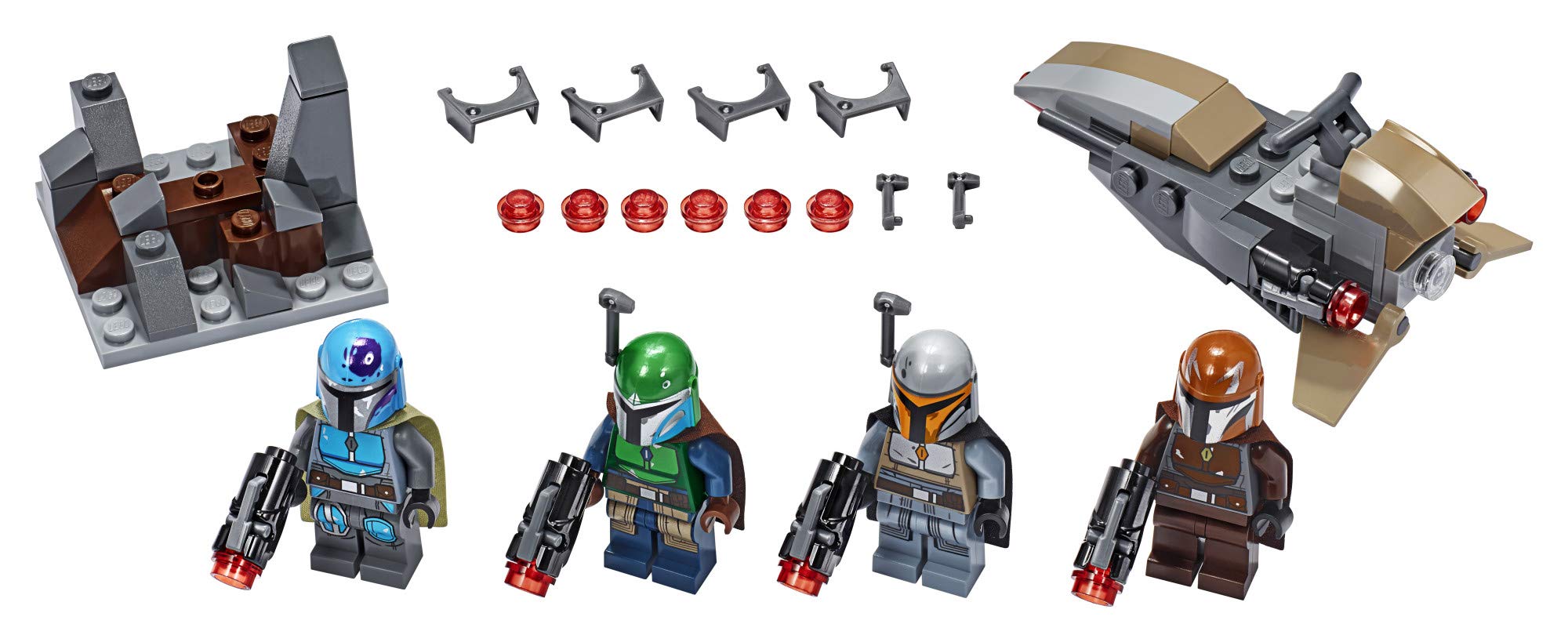 LEGO Star Wars Mandalorian defense fort provides sturdy play scenery.