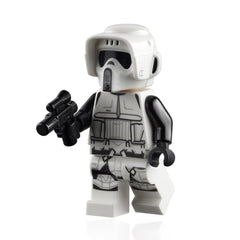 LEGO Star Wars Mandalorian minifigure close-up for detailed display.