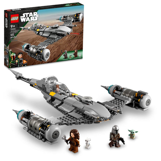 LEGO Star Wars Mandalorian N-1 Starfighter cockpit detail for immersive play and display.