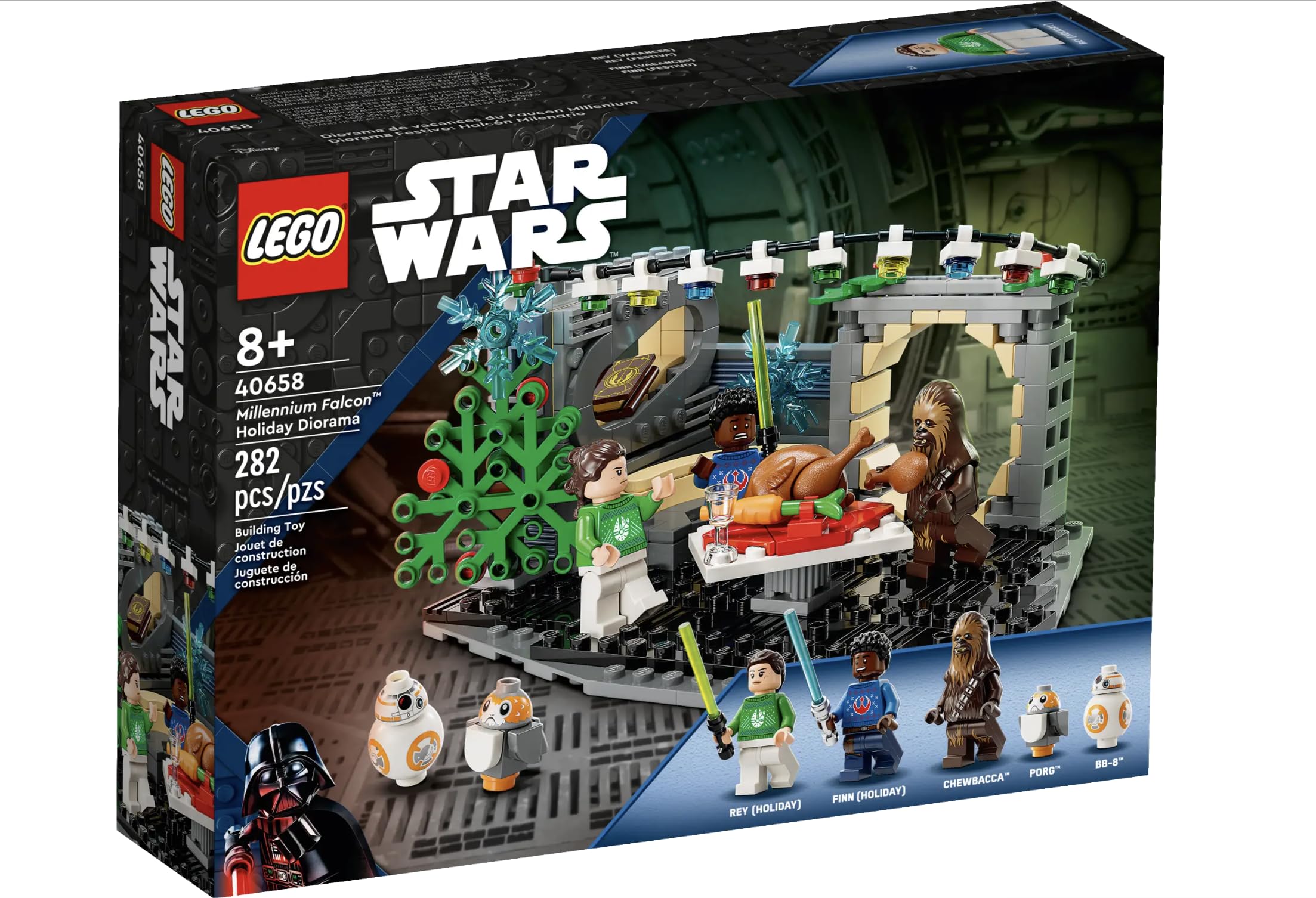 LEGO Star Wars Millennium Falcon Holiday Diorama sleeping quarters with cozy accents for storytelling