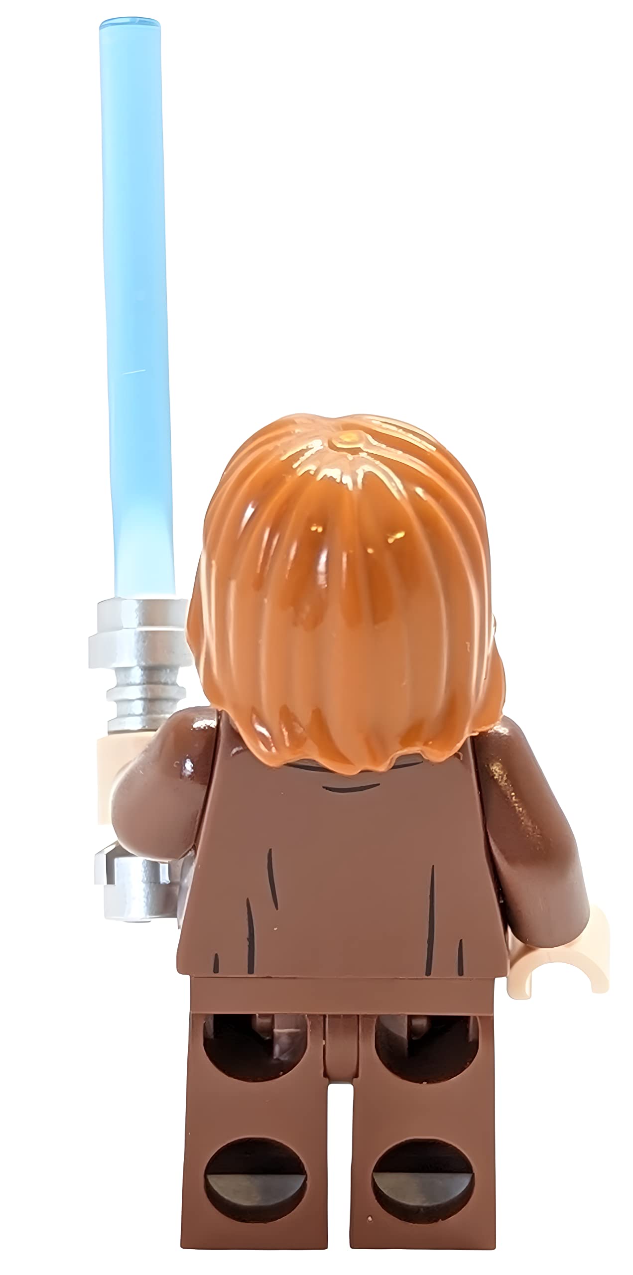 LEGO Star Wars Obi-Wan Kenobi mini figure close-up shows detailing for collectors and fans.