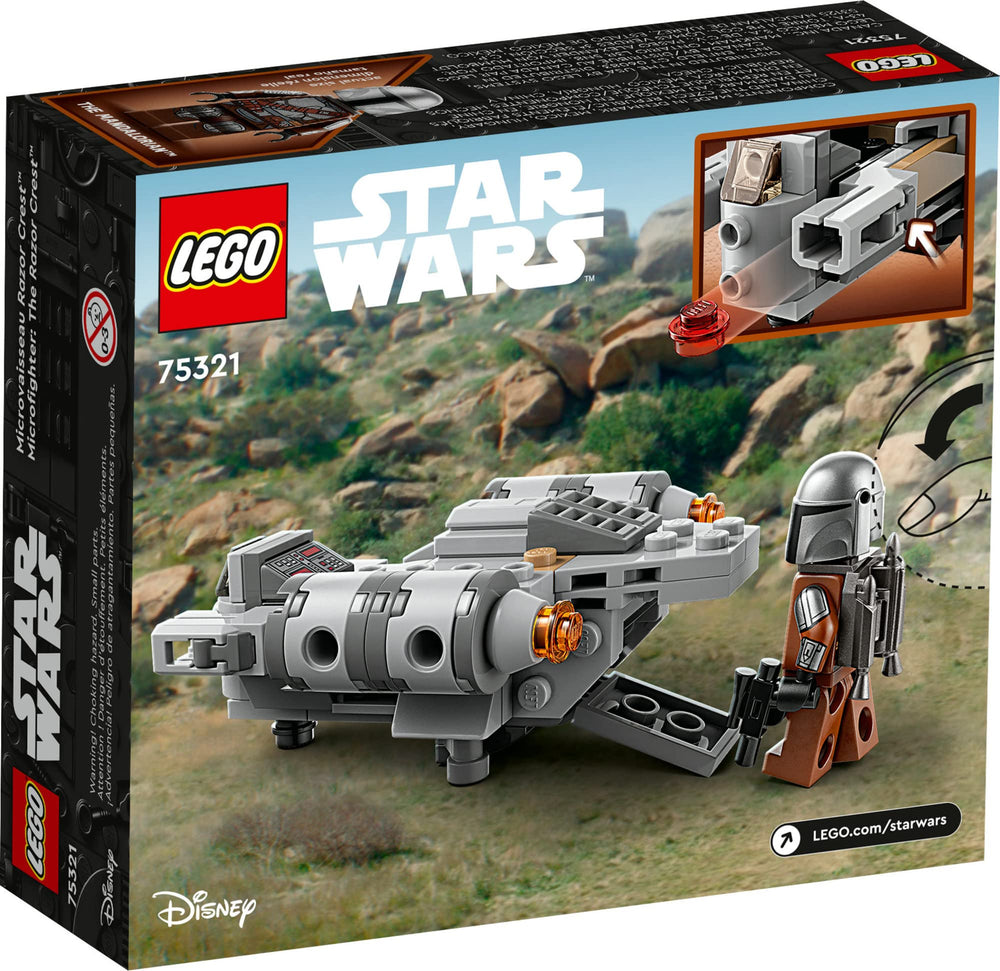 LEGO Star Wars Razor Crest Microfighter compact size ideal for travel