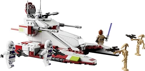 LEGO Star Wars Republic Fighter Tank side profile showing detailed brickwork