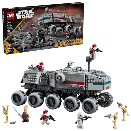 LEGO Star Wars Republic Juggernaut front cockpit opening for immersive pretend battles.