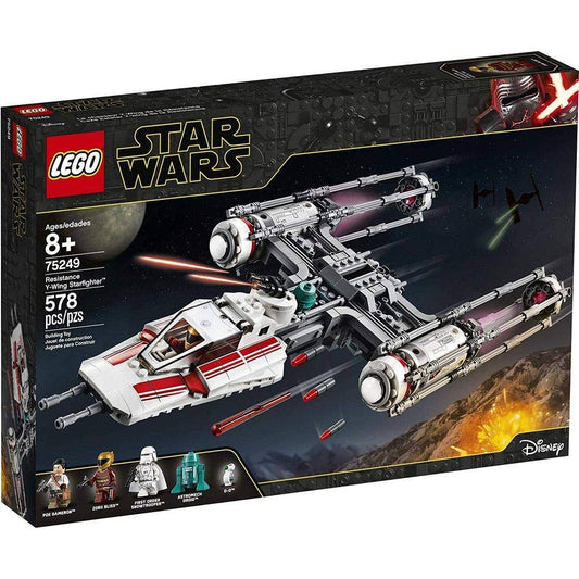 LEGO Star Wars Resistance Y-Wing cockpit close-up for display and play