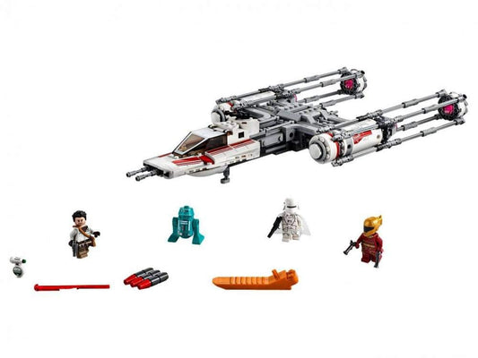 LEGO Star Wars Y-Wing bomb drop mechanism in action