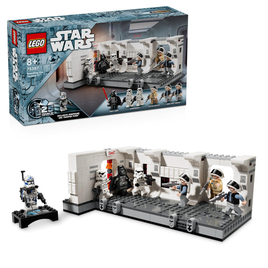 LEGO Star Wars Tantive IV corridor model for immersive space battles.