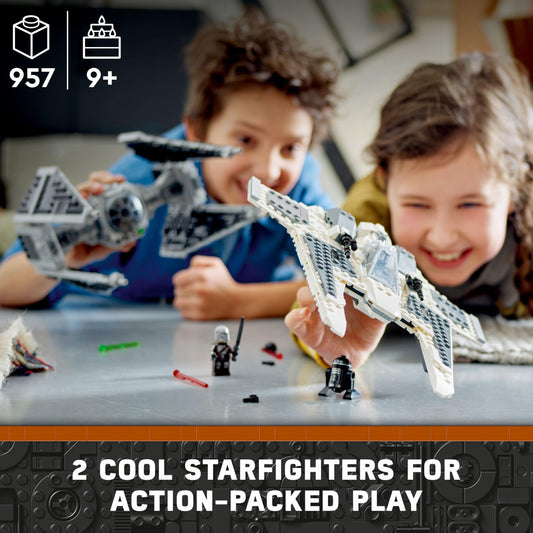 LEGO Star Wars TIE Interceptor cockpit open inspires space battles and display