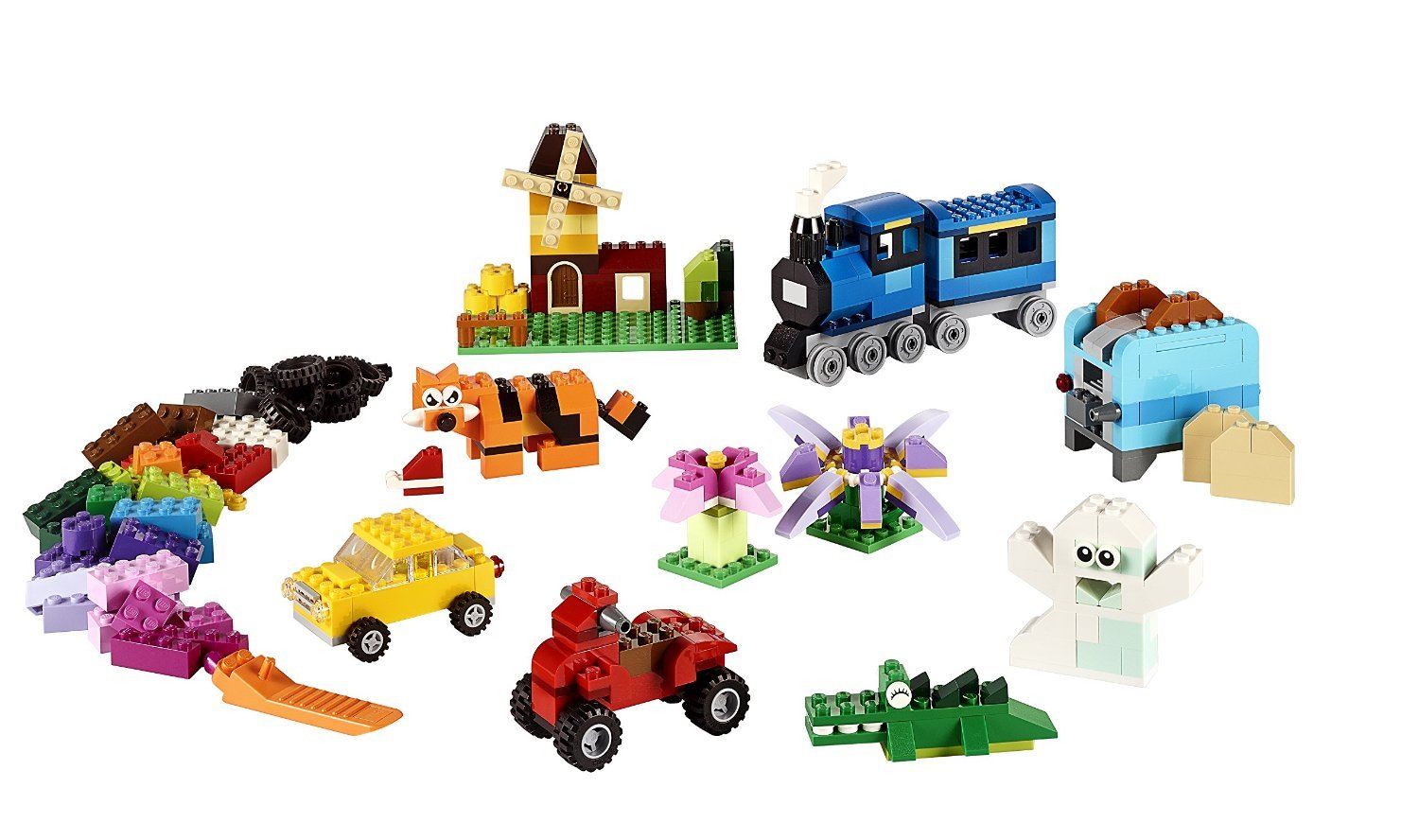 LEGO Classic storage box keeps bricks neat and portable for on-the-go play.