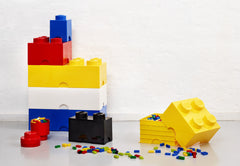 LEGO Storage Brick Blue desk setup shows 5.6L capacity in use.