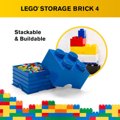 LEGO Storage Brick Blue toy box in kids room for tidy play.