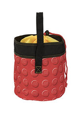 LEGO Storage Cinch Bucket Red cinch closure keeps bricks secure during transport