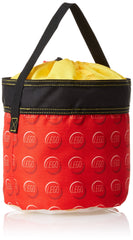 LEGO Storage Cinch Bucket Red clear EVA base for quick visibility and cleaning