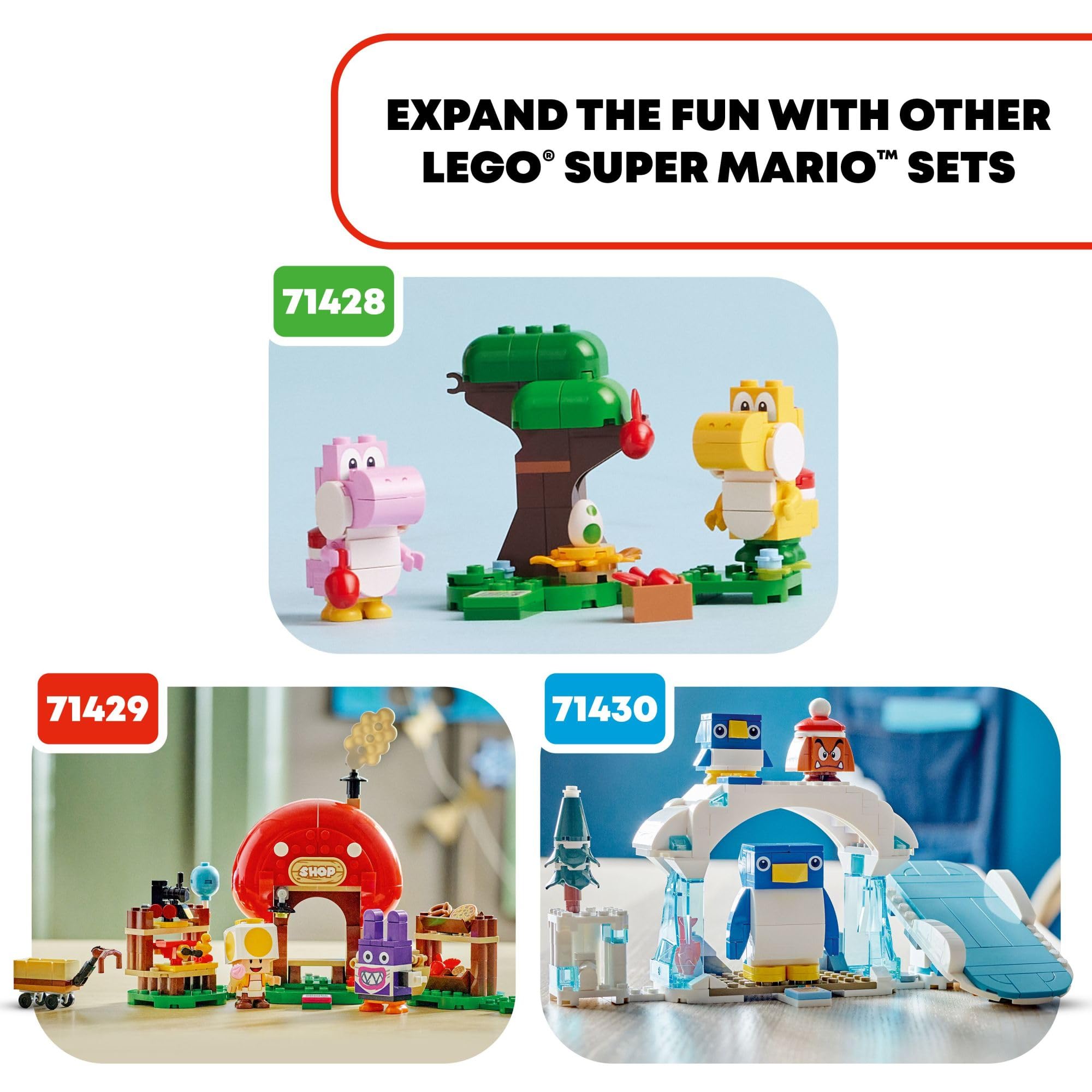 LEGO Super Mario app provides instructions and creative play ideas.