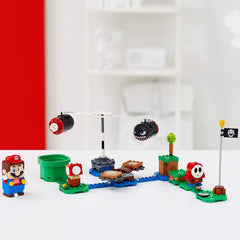 LEGO Super Mario Boomer Bill Barrage rotating platform offers adjustable spin difficulty