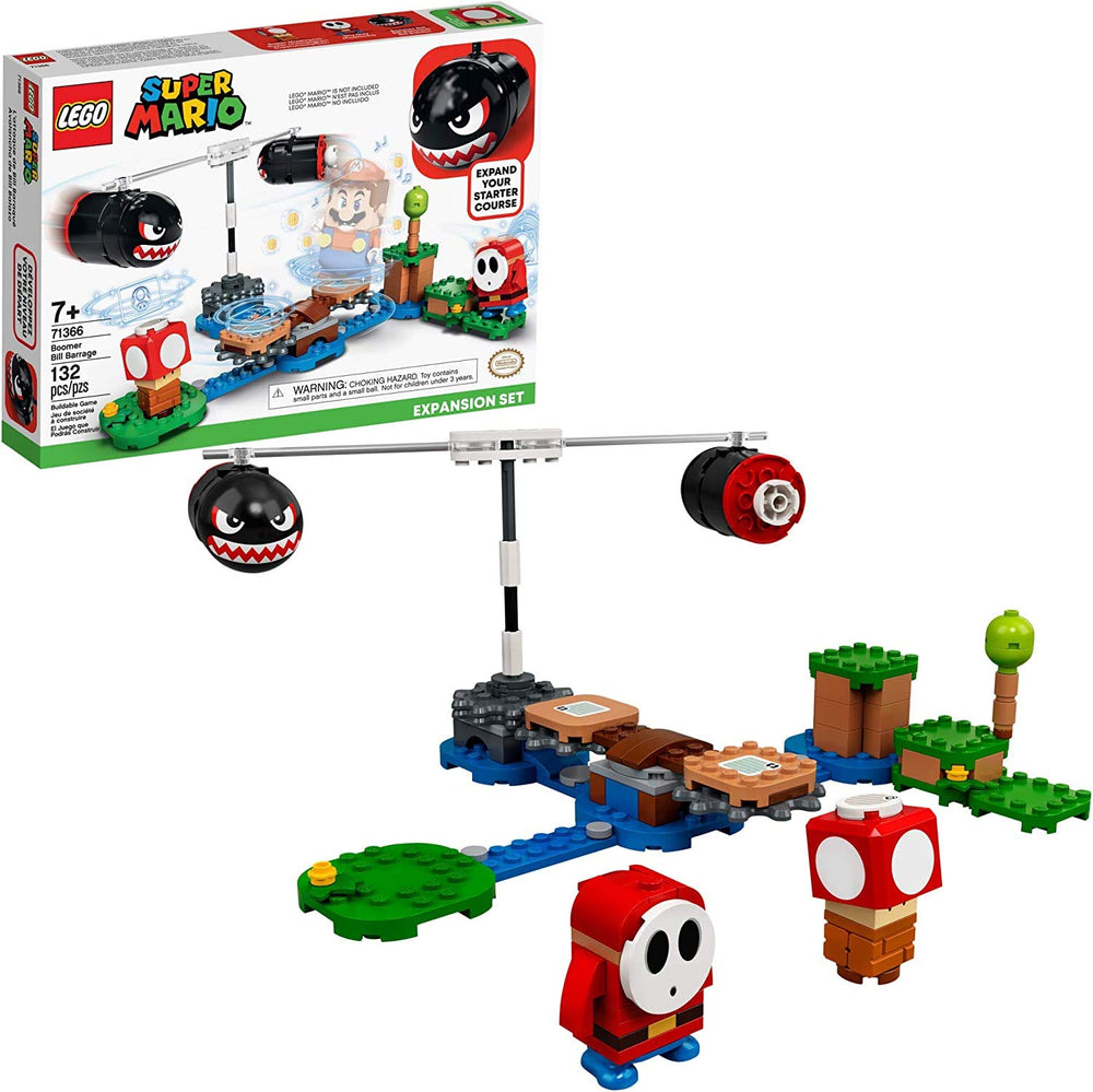 LEGO Super Mario Boomer Bill Barrage shy guy figure adds classic enemy encounter