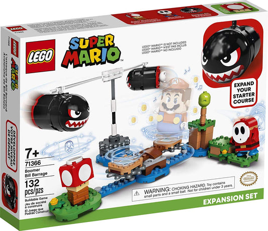 LEGO Super Mario Boomer Bill Barrage spinner in action supports timing and dexterity