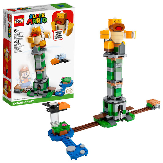 LEGO Super Mario Boss Sumo Bro Topple Tower builds a coin challenge action for kids 6 and up