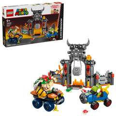 LEGO Super Mario Bowser’s Castle set with Bowser and Yoshi for action-packed pretend racing