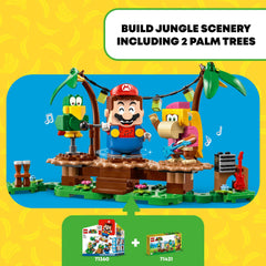 LEGO Dixie Kong and Squawks figures enhance character-based play.