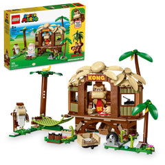 LEGO Super Mario Donkey Kong Tree House assembly view for interactive building fun