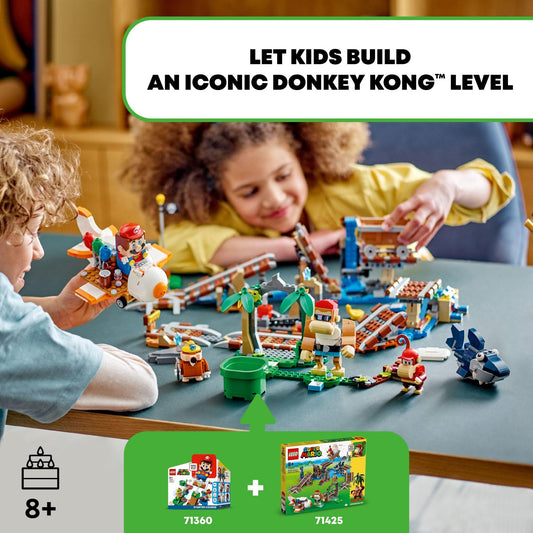 LEGO Super Mario Funky Kong figure with collectible vibe enhances play expansions