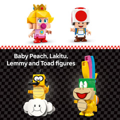 LEGO Super Mario Kart Wild Wiggler vehicle for shell-launch action on tracks