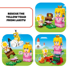LEGO Super Mario Lava Bubble figure adds action and challenge to battles.