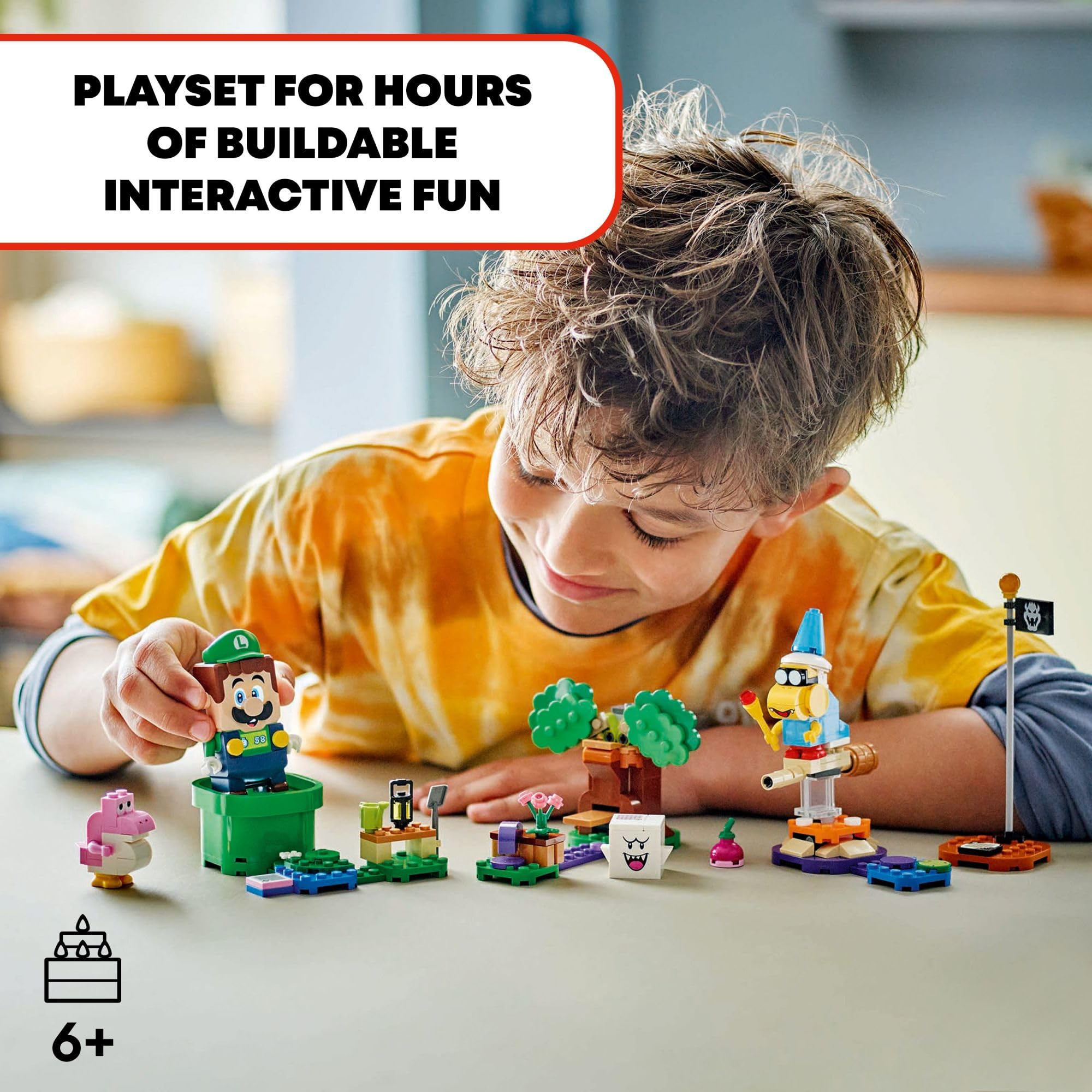 LEGO Super Mario Pink Baby Yoshi figure boosts cooperative storytelling.