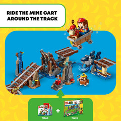LEGO Super Mario Snaggles element for flipping action within the track