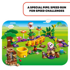 LEGO Super Mario Soda Jungle Maker Set speed run pipe for fast-paced challenges.