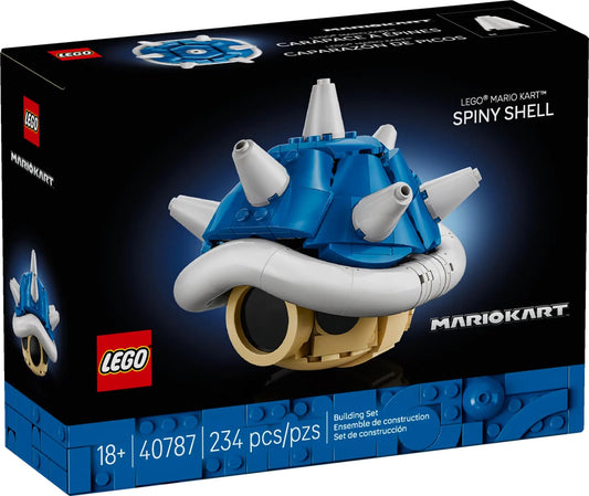 LEGO Super Mario Spiny Shell 40787 blue shell display model for desk or shelf