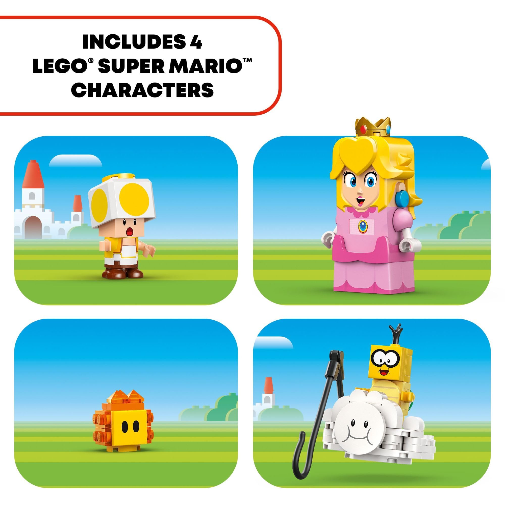 LEGO Super Mario Start Pipe to Goal Pole enhances progression and quest flow.