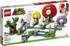 LEGO Super Mario Toad’s Treasure Hunt front view with colorful bricks for imaginative play