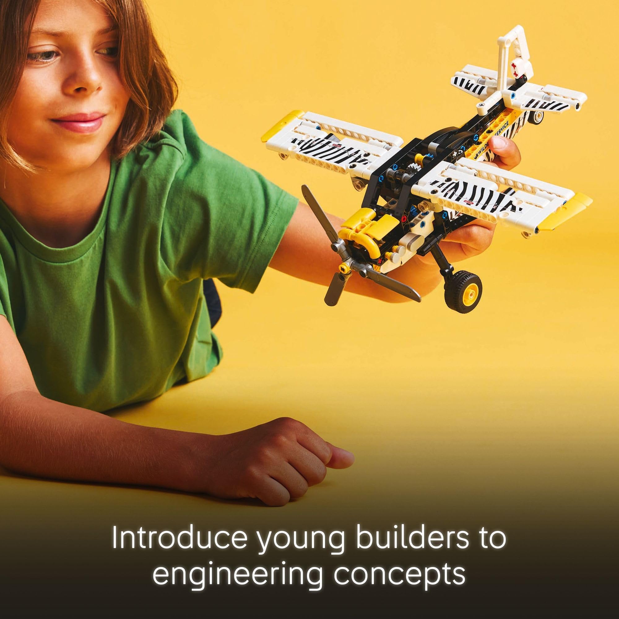 LEGO Technic Bush Plane 333-piece set supports budding engineers with realistic mechanisms