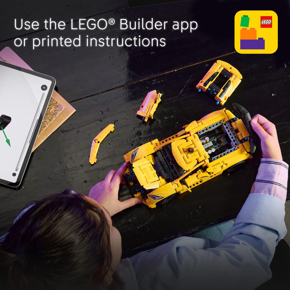 LEGO Technic Corvette Stingray assembly process inspires creative building