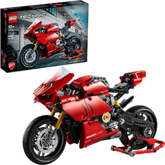 LEGO Technic Ducati Panigale V4 R 42107 rear suspension supports authentic ride feel.