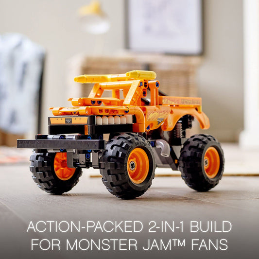 LEGO Technic El Toro Loco horns and nose ring detail adds iconic truck realism