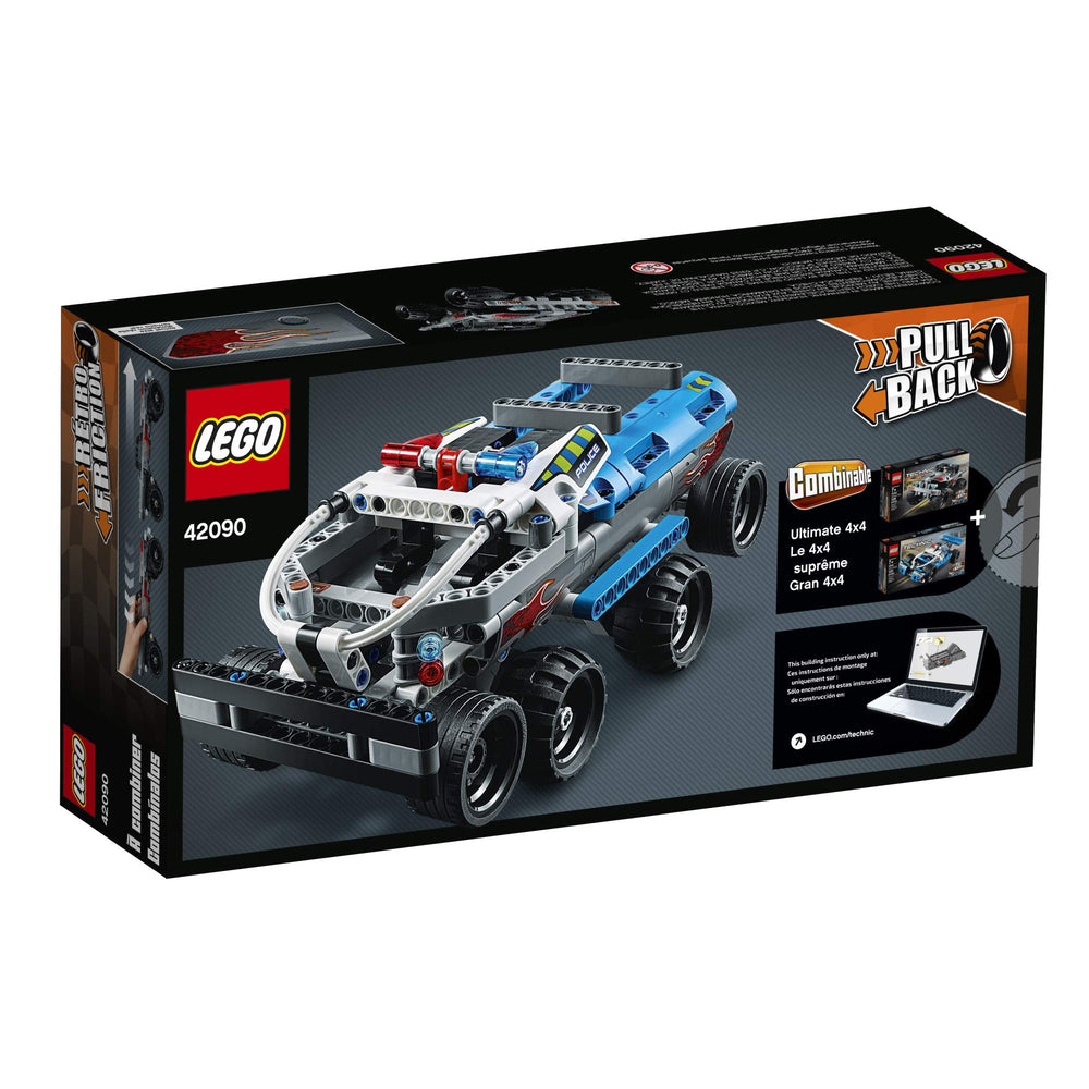LEGO Technic Getaway Truck 42090 exhaust pipes add authentic detail to chases