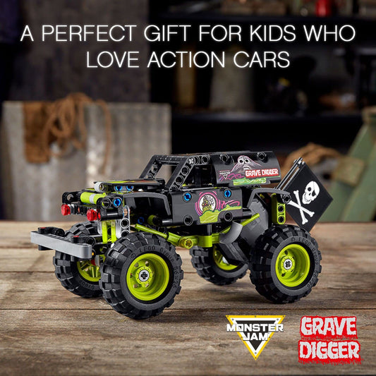 GRAVE DIGGER graphics and stickers enhance authentic visuals during play