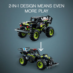 Grave Digger in action highlights quick pull-back motion and play potential