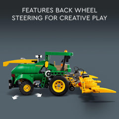 LEGO John Deere 9700 set packaging highlights gift-ready design for birthdays.