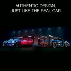 LEGO Technic McLaren Senna GTR authentic graphics and colors replicate the real car.