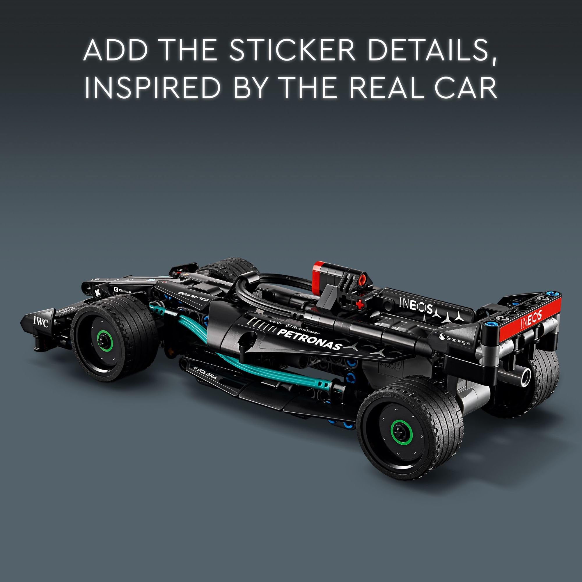 LEGO Technic Mercedes-AMG F1 W14 E pull-back car build instructions page