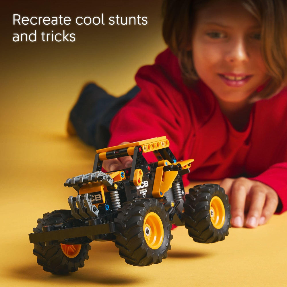 LEGO Monster Jam DIGatron color graphics add authentic arena-style appeal.