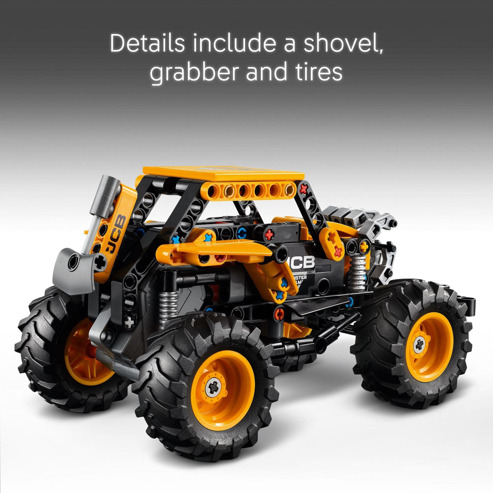 LEGO DIGatron shovel and grabber detail showcases interactive build features.