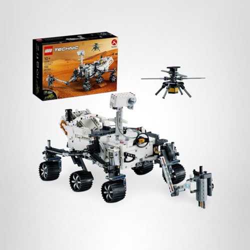 LEGO Technic NASA Mars Rover Perseverance AR app integration enhances learning.